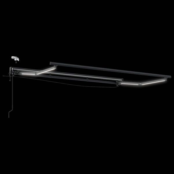 vidaXL Rafmagna&eth;ur s&oacute;lpallarammi me&eth; LED lj&oacute;sum Antras&iacute;t 3 x 2 m &Aacute;l