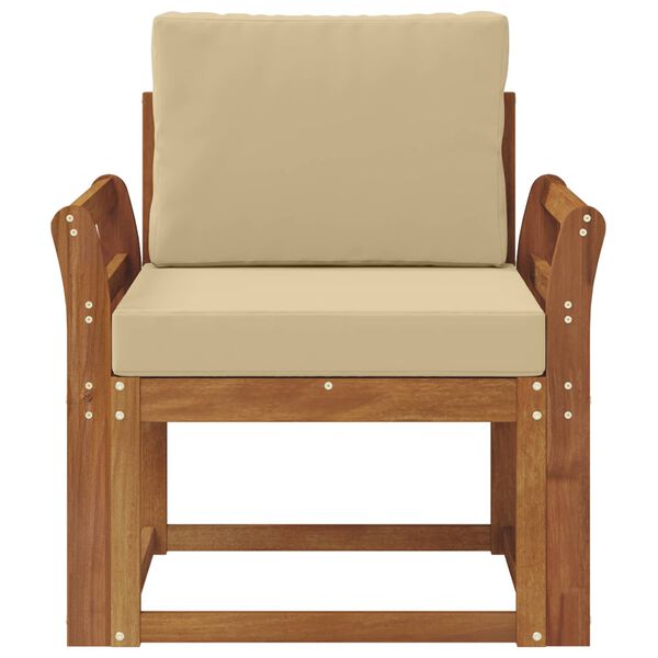 vidaXL &Uacute;tis&oacute;fi Solid Akas&iacute;uskei&eth; og P&oacute;lyester N&aacute;tt&uacute;rulegur