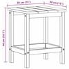 vidaXL Adirondack hli&eth;arbor&eth; Lj&oacute;sgr&aacute;tt 38 x 38 x 46 cm HDPE