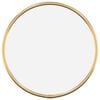 vidaXL Veggspegill Gylltur &Oslash; 20 cm Kringl&oacute;ttur