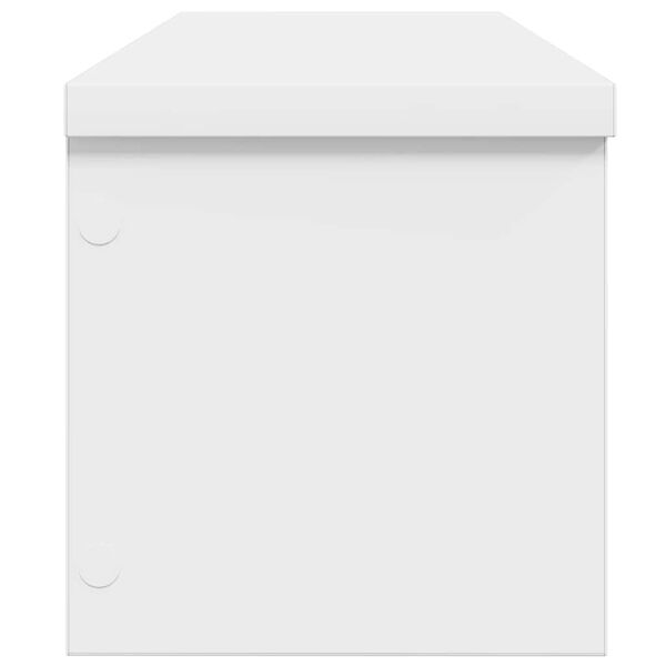 vidaXL Eldhúsgrind Staflanlegur Hvítur 50x15x16 cm Hannaður viður