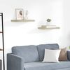 vidaXL Vegghengdar Hillur 2 stk. Eik 50x23x3,8 cm MDF