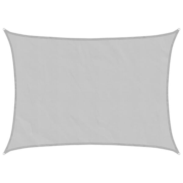 vidaXL S&oacute;lskyggnisegl Lj&oacute;sgr&aacute;tt 8x6 m 100% P&oacute;l&yacute;ester Oxford