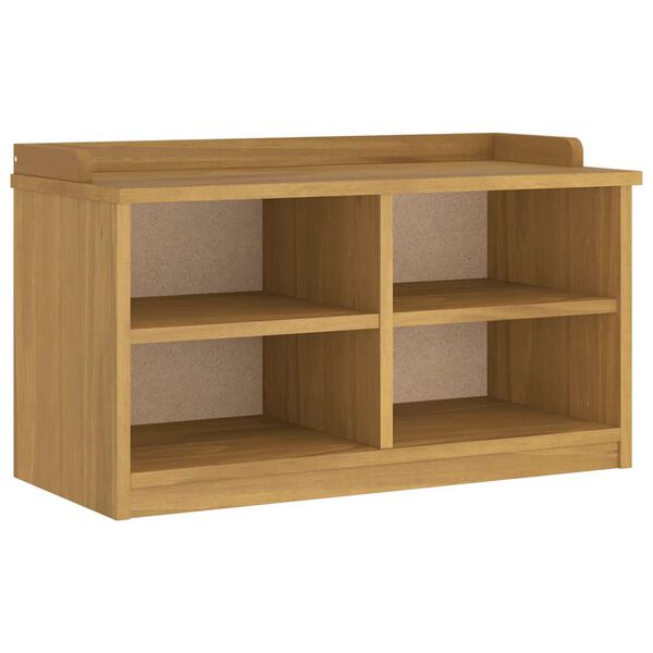 vidaXL Gangbekkur SANDNES 87x40x50 cm Gegnheil Fura