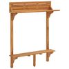 vidaXL Barbor&eth; me&eth; Sv&ouml;lum 90x37x122,5 cm Gegnheill Akas&iacute;uvi&eth;ur