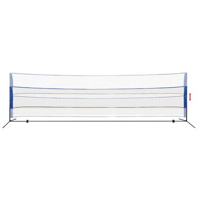 vidaXL Badminton Net með Flugum 600x155 cm