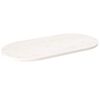vidaXL Bor&eth;plata Hv&iacute;t 110x55x2,5 cm Gegnheil Fura Spor&ouml;skjulaga