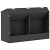 vidaXL Kan&iacute;nuf&oacute;&eth;rari Svartur 64.5 x 25.5 x 45.5 cm Kaldvalsa&eth; St&aacute;l
