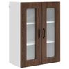 vidaXL Eldh&uacute;s sk&aacute;pur Kalmar Br&uacute;nn eik 60 x 31 x 80 cm Samsettur vi&eth;ur