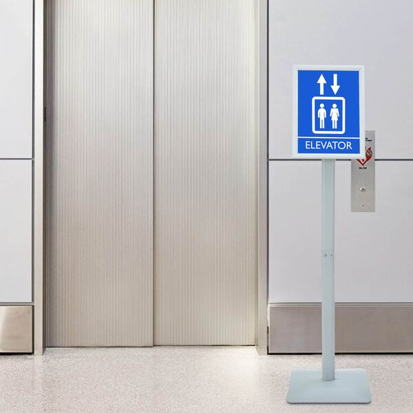 vidaXL Pedestal p&oacute;ststandur Silfur 32 x 27 x 119 cm PVC og steypt j&aacute;rn