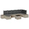 vidaXL S&oacute;fasett me&eth; p&uacute;&eth;i 8 pcs p&oacute;l&yacute;rattan