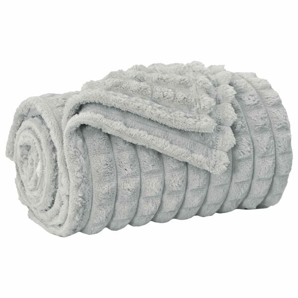 vidaXL Kast teppi Gr&aacute;r 200 x 150 cm Fl&iacute;s