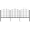 vidaXL Gar&eth;gir&eth;ing me&eth; spj&oacute;ttoppi &uacute;r st&aacute;li 537x175 cm sv&ouml;rt