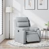 vidaXL Rafknúinn Hægindastóll Ljósgrátt Tauáklæði