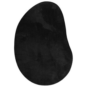 vidaXL Teppi Svartur 100 x 200 cm P&oacute;l&yacute;ester