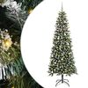 vidaXL Gervi j&oacute;latr&eacute; me&eth; 300 LED Gr&aelig;nn 240 cm PVC, plast og st&aacute;l