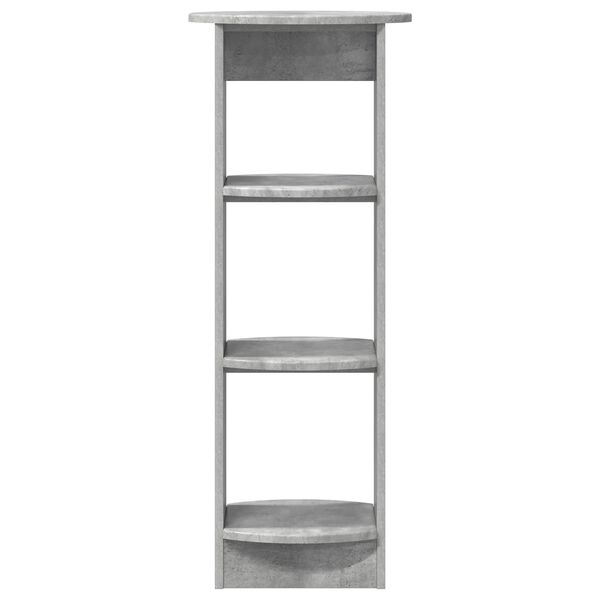 vidaXL Hli&eth;arsk&aacute;pur SteyptGr&aacute;r 40 x 40 x 100 cm Verkefnavi&eth;ur