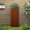 vidaXL Gr&oacute;&eth;urker 32x29x75 cm Corten St&aacute;l