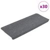 vidaXL Stigamottur Sj&aacute;lfl&iacute;mandi 30 stk Gr&aacute;r 65x24,5x3,5 cm