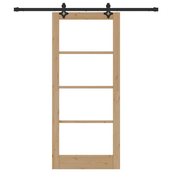 vidaXL Rennidyr ORKDAL N&aacute;tt&uacute;rulegur og svartur 86 x 198,5 cm