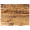 vidaXL Bor&eth;plata 80x60x2,5 cm N&aacute;tt&uacute;rulegar Br&uacute;nir Gegnheill Mang&oacute;vi&eth;ur