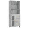 vidaXL H&aacute;r Sk&aacute;pur Steypugr&aacute;r 69,5x34x180 cm Samsettur Vi&eth;ur