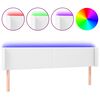 vidaXL LED H&ouml;f&eth;agafl 163x16x78/88 cm Hv&iacute;tt Le&eth;url&iacute;ki