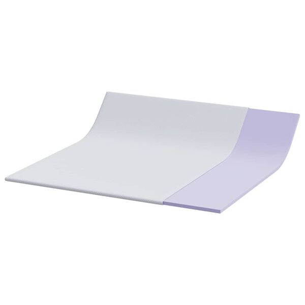 vidaXL D&yacute;nu toppur Hv&iacute;tt 200 x 200 cm Jacquard Efni