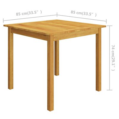 vidaXL 3 Parta Garðborðstofusett Ljósgrár