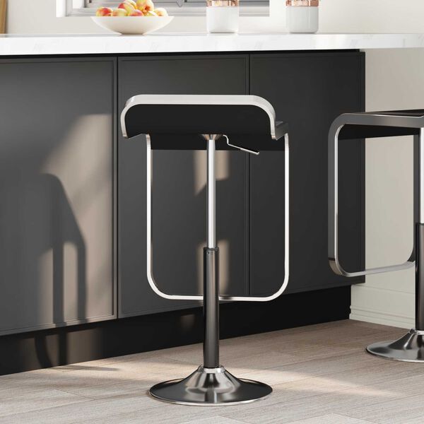 vidaXL Gas síli fyrir skrifstofustól Svartur 21,5 cm Járn