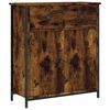 vidaXL Skenkur Reykt&oacute;na Eikarlitur 70x30x80 cm Samsettur Vi&eth;ur