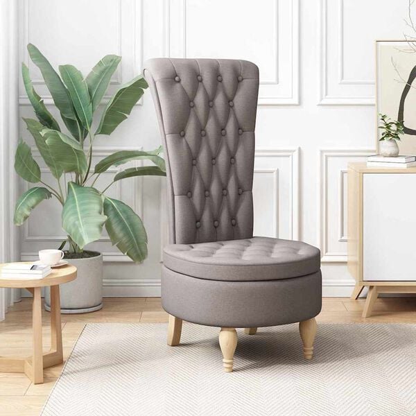 vidaXL Slipper stóll Mógrár 56,5 x 70 x 110 cm dúkur