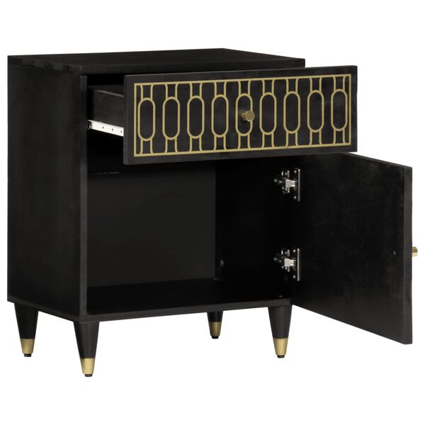 vidaXL N&aacute;ttbor&eth; 50x33x60 cm Gegnheill Mang&oacute;vi&eth;ur