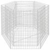 vidaXL Sexhyrnt Gabion Upph&aelig;kka&eth; Be&eth; 160x140x100 cm
