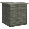 vidaXL Hornbarbor&eth; Gr&aacute;tt 100x50x105 cm P&oacute;l&yacute;rattan
