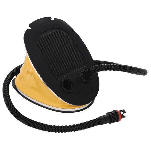 vidaXL F&oacute;tpumpa 26x18 cm PP og PE Gr&aacute; og Gul