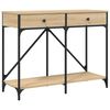 vidaXL Veggbor&eth; Sonoma Eik 100x39x78,5 cm Samsettur Vi&eth;ur