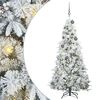 vidaXL Gervi hengdu j&oacute;latr&eacute; me&eth; 300 LED Hv&iacute;tt 180 cm PE og PVC