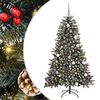 vidaXL Gervi j&oacute;latr&eacute; me&eth; 300 LED Gr&aelig;nn 180 cm PVC, plast og st&aacute;l