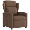 vidaXL Electric Recliner stóll Brúnt efni