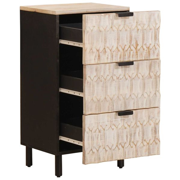 vidaXL Vi&eth;beinteyfla Hv&iacute;ta &thorn;vott &aacute;fer&eth; 40 x 33,5 x 75 cm Hart mang&oacute;tr&eacute;