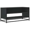 vidaXL Sj&oacute;nvarpssk&aacute;pur Svartur 91x40x46 cm Samsettur Vi&eth;ur og M&aacute;lmur