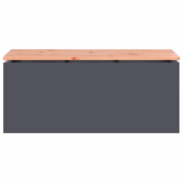 vidaXL Gar&eth;bekkur Antras&iacute;t 100 x 40 x 43 cm St&aacute;l