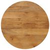 vidaXL Bor&eth;plata &Oslash; 80x3,8 cm Hringlaga Gegnheill Mang&oacute;vi&eth;ur
