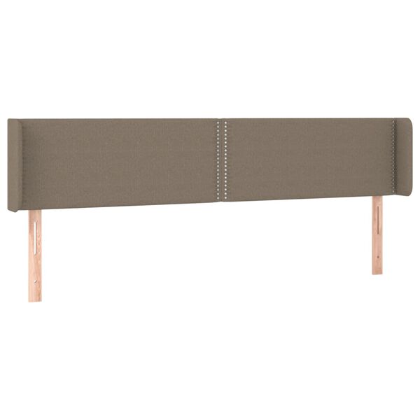 vidaXL LED h&ouml;fu&eth;gafl Taupe 183x16x78/88 cm Efni