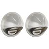 vidaXL Loftoppa 2 pcs Silfur 100 mm Ry&eth;fr&iacute;tt St&aacute;l