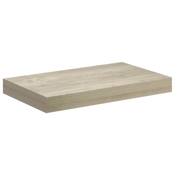 vidaXL Vegghilla me&eth; Sk&uacute;ffu Eikarlitu&eth; 40x23x3,8 cm MDF