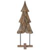 vidaXL J&oacute;latr&eacute; me&eth; standi Br&uacute;nn 121 cm Gegnheill tekkvi&eth;ur