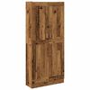 vidaXL h&aacute;r sk&aacute;pur Vi&eth;arlitur 82,5x30,5x185 cm Samsettur Vi&eth;ur