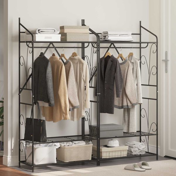 vidaXL Opinn Sk&aacute;pur Einlita 2 pcs 78 x 36 x 158 cm